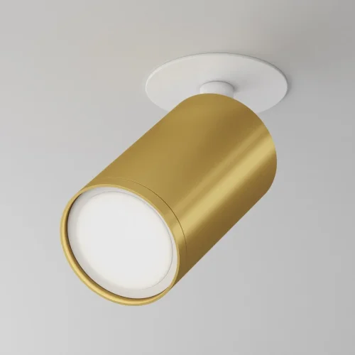 Светильник точечный Focus S C049CL-U-1WMG Maytoni матовый золото 1 лампа, основание белое в стиле современный  фото 3